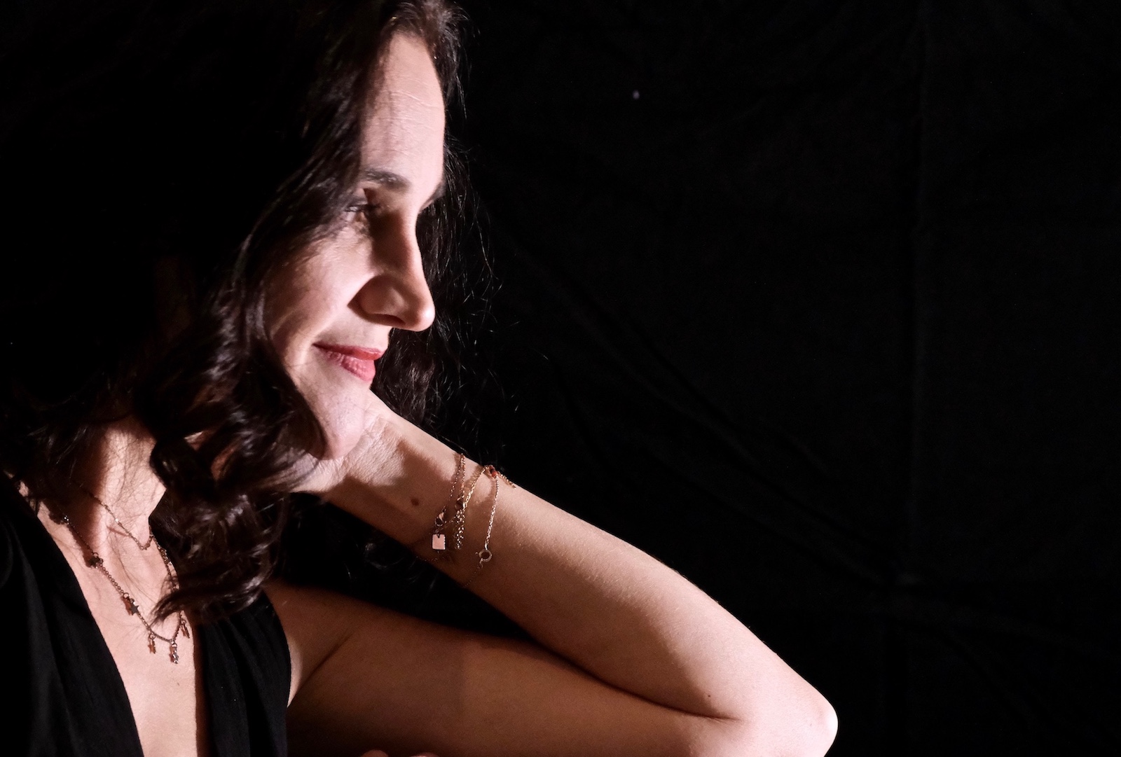 Christine Fonlupt lors d’une séance photographique